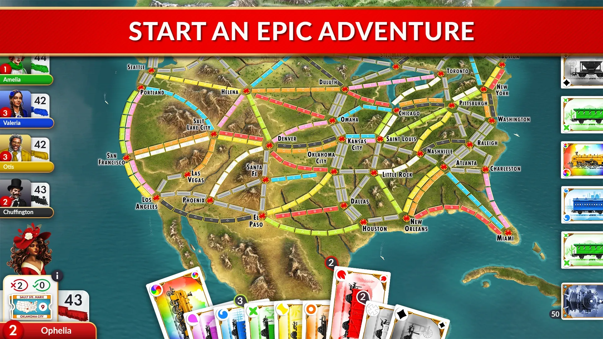 Ticket to Ride® board game screenshot