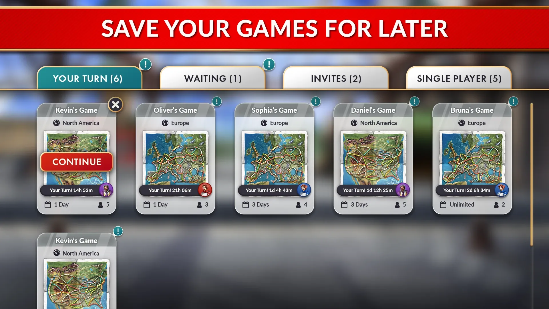 Ticket to Ride® board game screenshot
