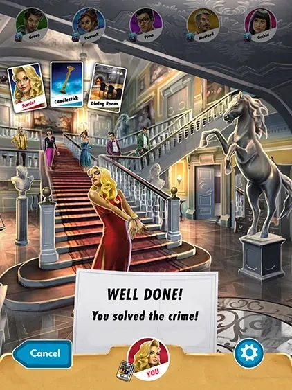 Clue: Classic Edition boardgame screenshot